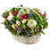 basket of chrysanthemums and roses. Baranovichi