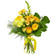Yellow bouquet of roses and chrysanthemum. Baranovichi